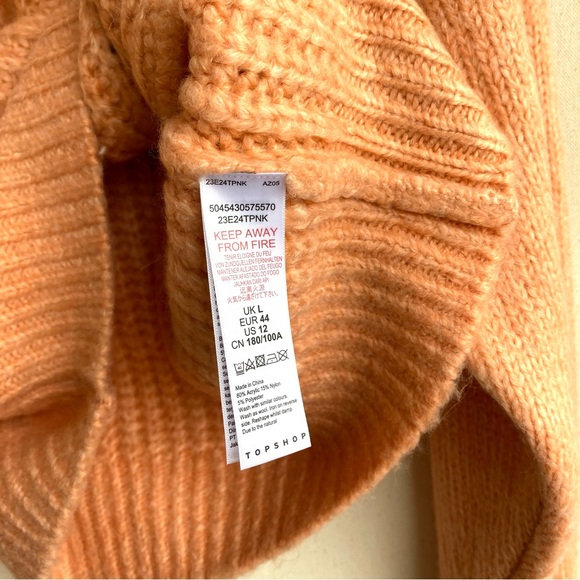 Topshop Peachy Knit Sweater-New with Tags - Picture 6 of 10